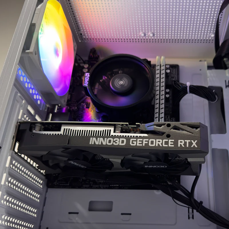 Alpha A305 TG White Desktop Gaming PC | AMD Ryzen 5 5500 | 16GB (2x8GB) RAM | 512GB SSD | RTX 3050 | Windows 11 Pro