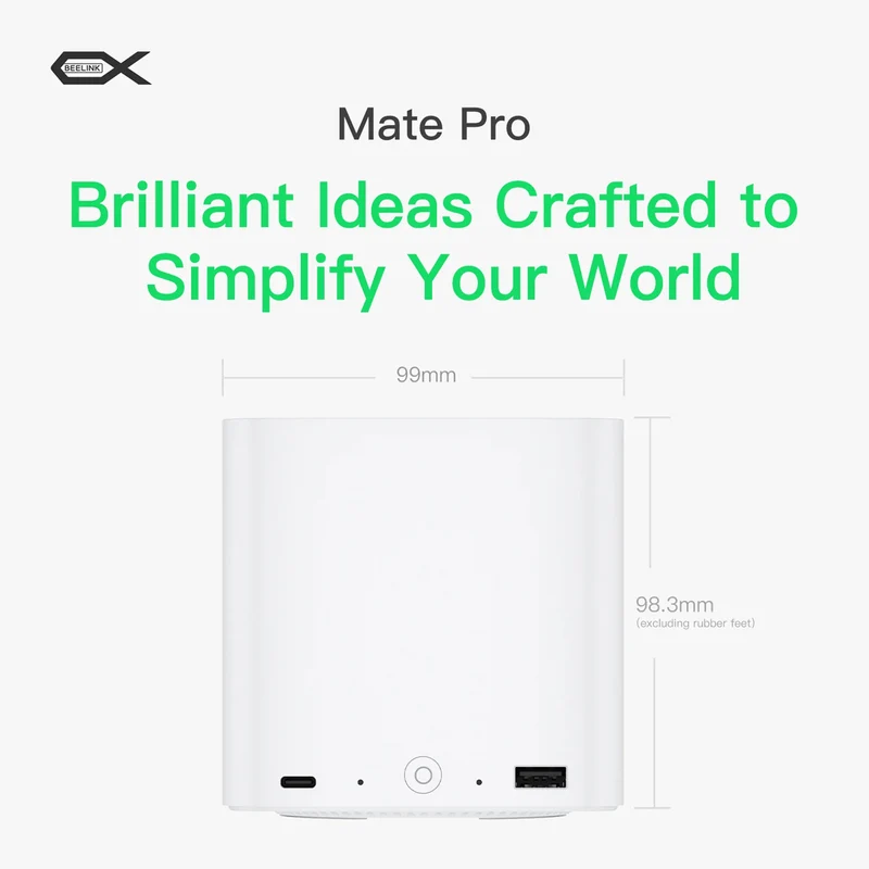 Beelink Mate Pro Multi-Functional Docking Station (Pearl White)