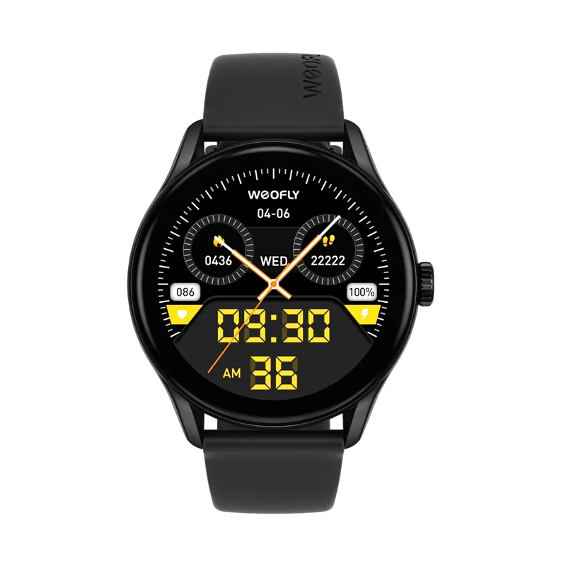 Weofly Spirit 3 Smartwatch (Black, Gold) (WFSP854BL, WFSP854GD)