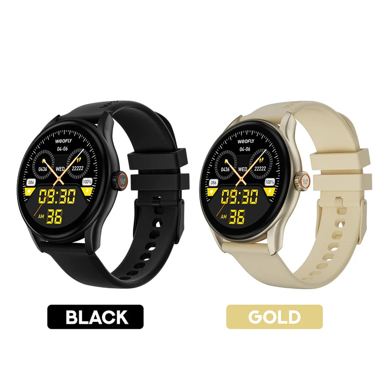 Weofly Spirit 3 Smartwatch (Black, Gold) (WFSP854BL, WFSP854GD)