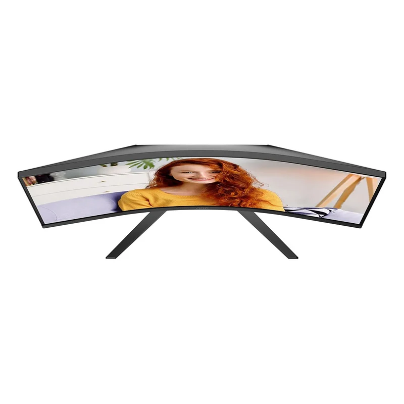 AOC CU34B3E/69 34" WQHD (3440x1440) 120Hz 4ms GtG / 1ms MPRT VA Curved Ultrawide Monitor with Tilt Adjustment (Black)