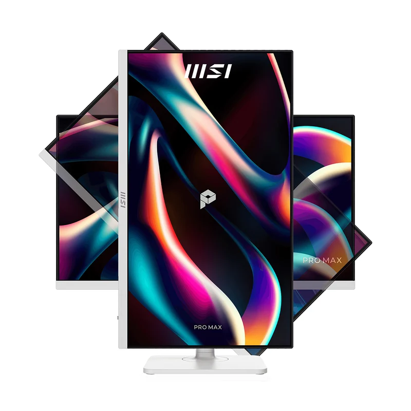 MSI Pro Max 271QPHW E14 27" WQHD (2560x1440) 144Hz 1ms MPRT/ 4ms GTG IPS Business Productivity Monitor with Tilt/ Height/ Swivel/ Pivot Adjustment (White)