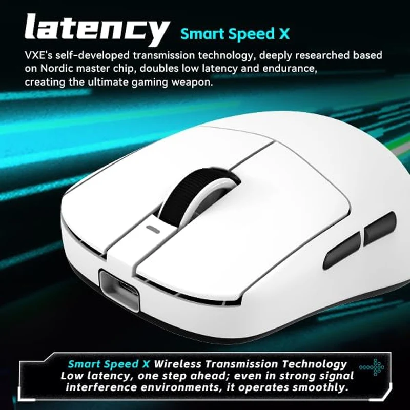 ATK VXE Dragonfly R1 SE+ Lightweight Wireless Mouse (White)