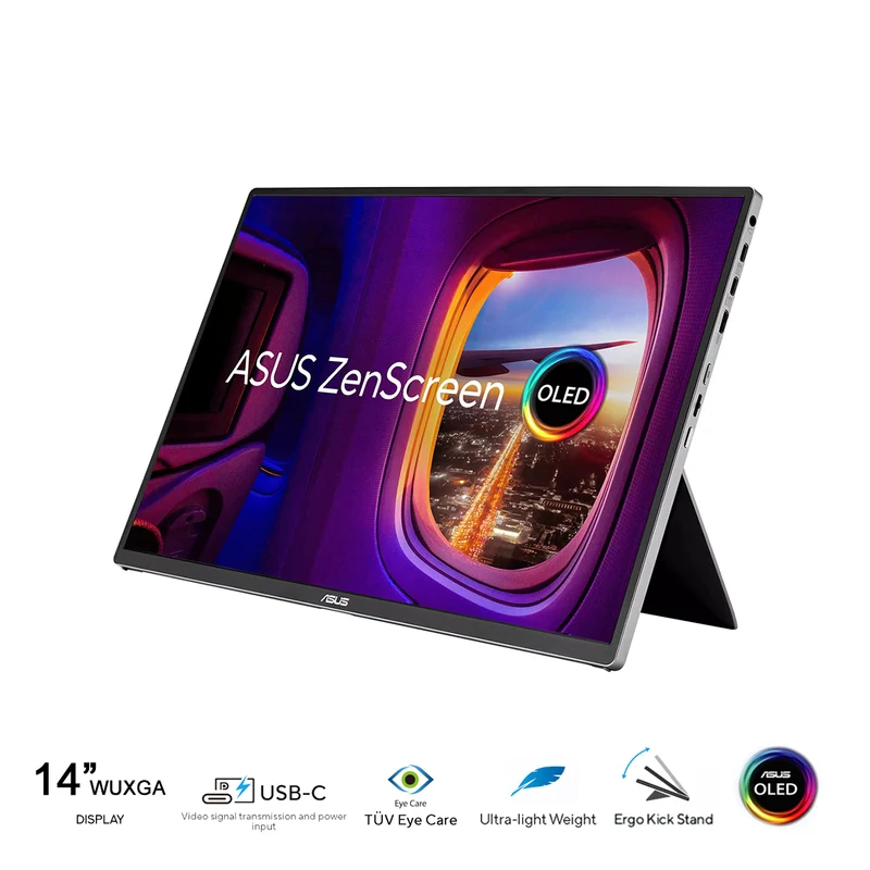 ASUS ZenScreen OLED MQ16FC 16" WUXGA (1920x1200) 60Hz 1ms GTG USB-C Portable Monitor