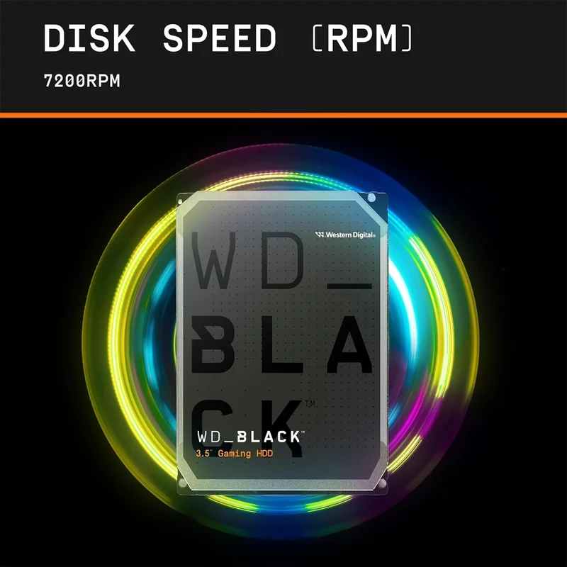 WD Black 10TB 7200 RPM 512MB Cache CMR 3.5" SATA Gaming Hard Drive (WD102FZBX)
