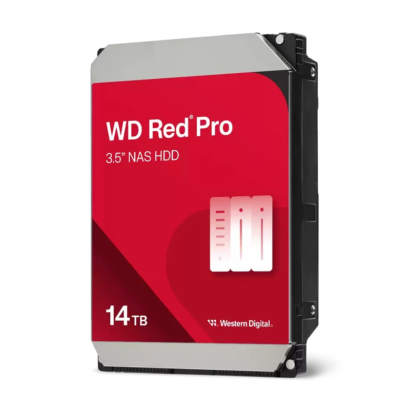 WD Red Pro 3.5" SATA NAS Hard Drive (12TB, 14TB, 16TB) (WD122KFBX, WD142KFGX, WD161KFGX)