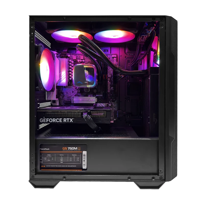 Aurora Forge M100A Black Desktop Gaming PC | AMD Ryzen 7 8700F | 16GB (2x8GB) RAM | 1TB SSD | RTX 5060 Ti | Windows 11 Pro