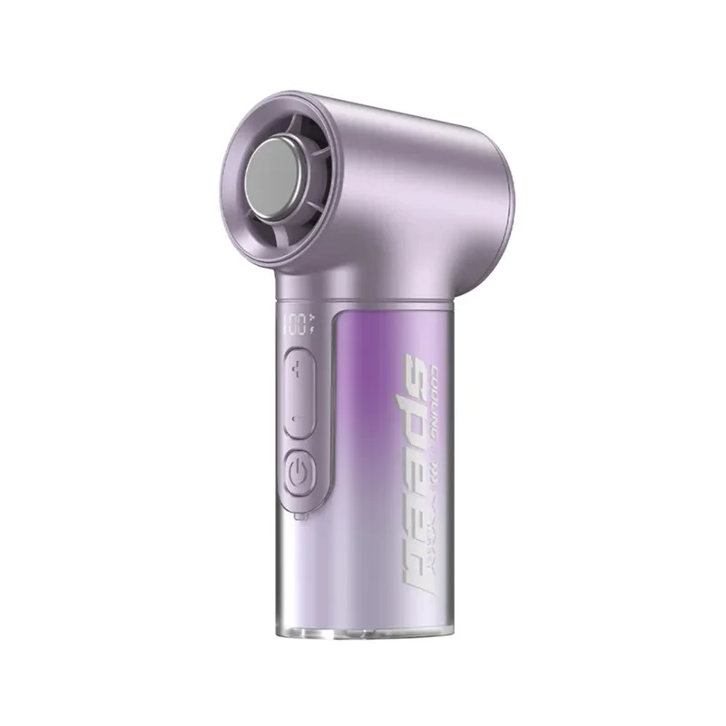 Vyvylabs High Speed 19000 RPM Cooling Handheld Fan 3000mAh (Grey, Black, Blue, Pink, Beige, Purple) (YF13-GY, YF13-BK, YF13-BL, YF13-PK, YF13-BG, YF13-PL)