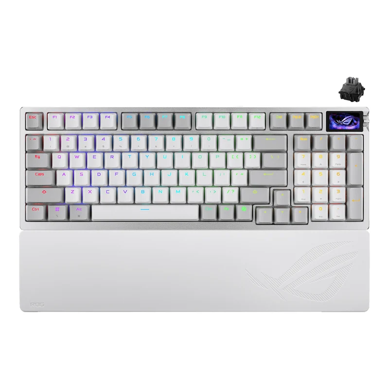 Asus M902 ROG Azoth 96% Wireless Analog Gaming Keyboard (ROG HFX V2 Magnetic Switch) (White)