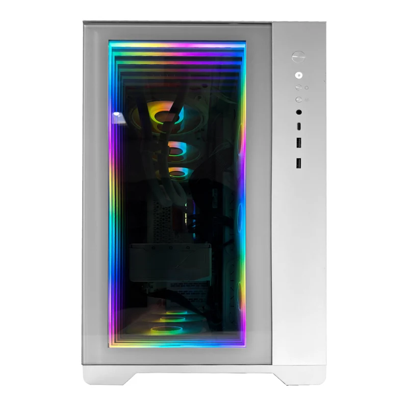 Ultra Magnium Gear White Desktop Gaming PC | AMD Ryzen 7 9850X3D | 32GB (2x16GB) RAM | 2TB SSD | RX 9070 XT | Windows 11 Pro