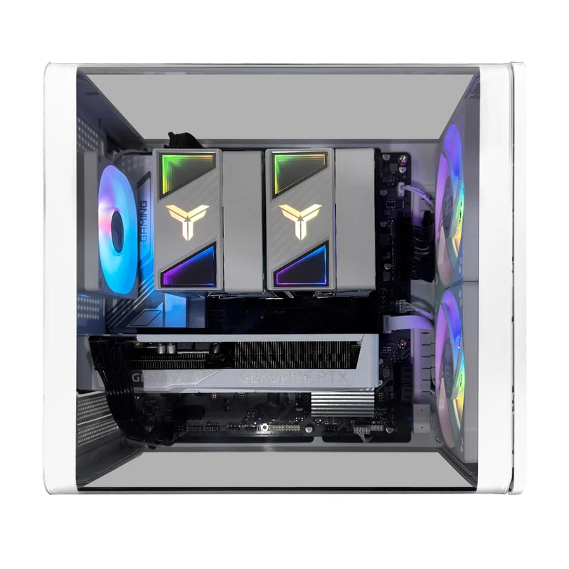 Aurora V12 White Desktop Gaming PC | AMD Ryzen 7 8700F | 16GB (2x8GB) RAM | 1TB SSD | RTX 5060 | Windows 11 Pro