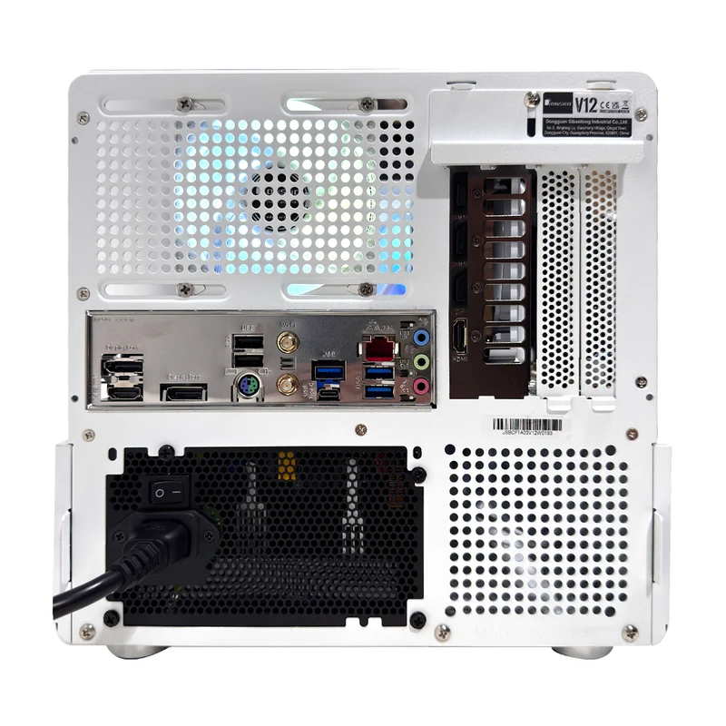 Aurora V12 White Desktop Gaming PC | AMD Ryzen 7 8700F | 16GB (2x8GB) RAM | 1TB SSD | RTX 5060 | Windows 11 Pro