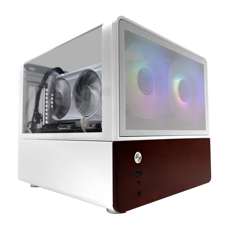 Aurora V12 White Desktop Gaming PC | AMD Ryzen 7 8700F | 16GB (2x8GB) RAM | 1TB SSD | RTX 5060 | Windows 11 Pro