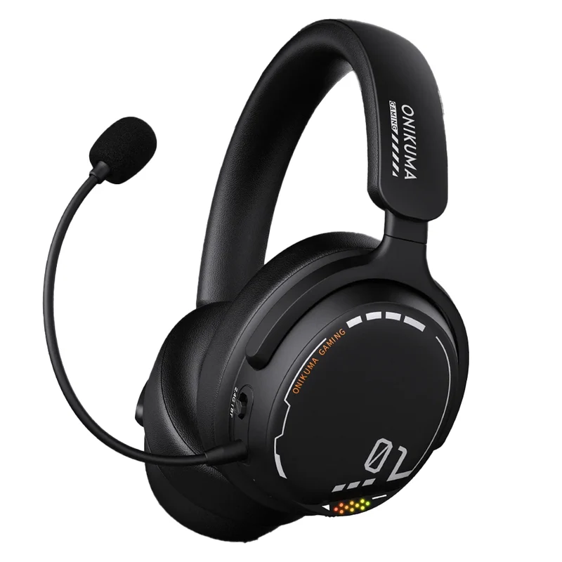 Onikuma GT886 Tri-Mode Gaming Headset (Black, Rose Red)
