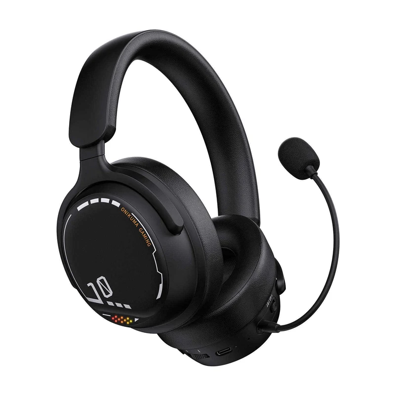 Onikuma GT886 Tri-Mode Gaming Headset (Black, Rose Red)