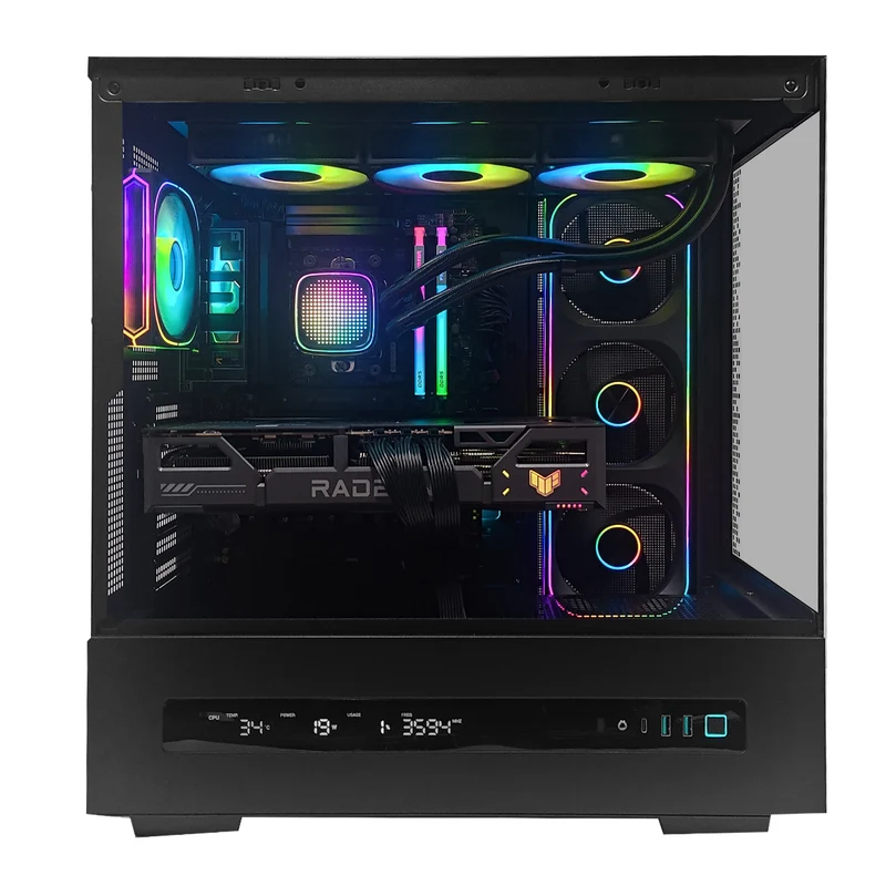 Ultra CH690 Black Desktop Gaming PC | AMD Ryzen 7 9800X3D | 32GB (2x16GB) RAM | 2TB SSD | RX 9070 XT | Windows 11 Pro