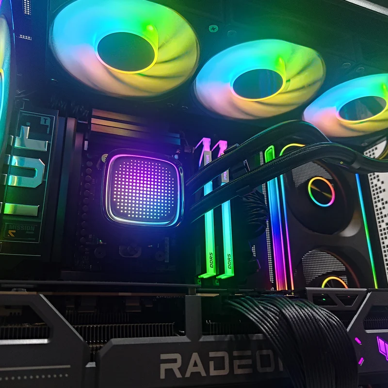 Ultra CH690 Black Desktop Gaming PC | AMD Ryzen 7 9800X3D | 32GB (2x16GB) RAM | 2TB SSD | RX 9070 XT | Windows 11 Pro
