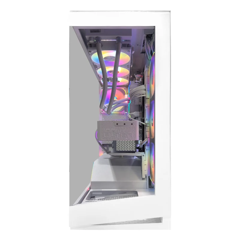 Ultra Hyperflow White Desktop Gaming PC | AMD Ryzen 7 9800X3D | 32GB (2x16GB) RAM | 2TB SSD | RTX 5070 Ti | Windows 11 Pro