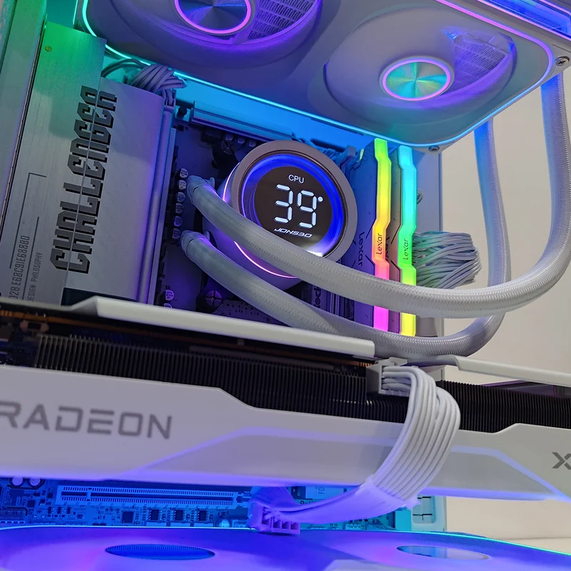 Sophos TK-1 White Desktop Gaming PC | AMD Ryzen 7 9700X | 32GB (2X16GB) RAM | 1TB SSD | RX 9060 XT | Windows 11 Pro
