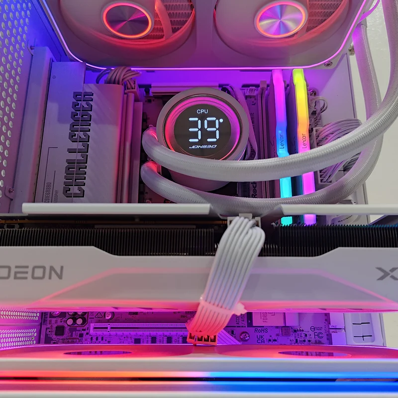 Sophos TK-1 White Desktop Gaming PC | AMD Ryzen 7 9700X | 32GB (2X16GB) RAM | 1TB SSD | RX 9060 XT | Windows 11 Pro
