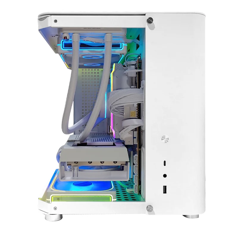 Sophos TK-1 White Desktop Gaming PC | AMD Ryzen 7 9700X | 32GB (2X16GB) RAM | 1TB SSD | RX 9060 XT | Windows 11 Pro