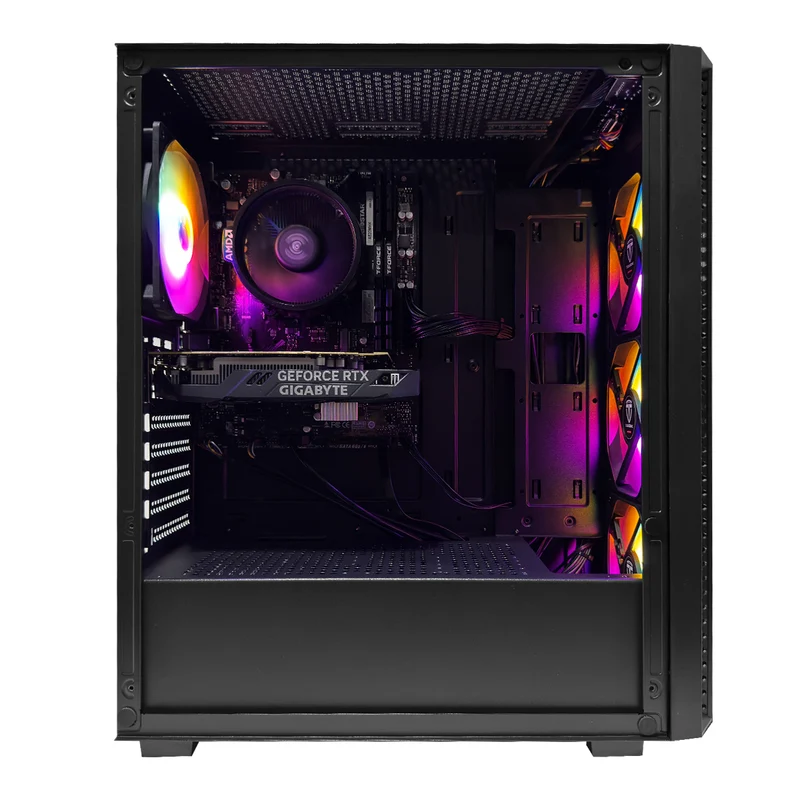 Alpha Breeze Black Desktop Gaming PC | AMD Ryzen 5 5500 | 16GB (2x8GB) RAM | 512GB SSD | RTX 3050 | Windows 11 Pro