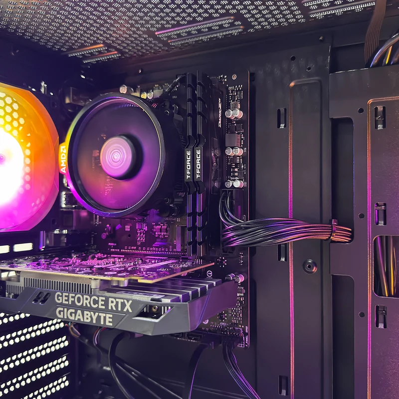 Alpha Breeze Black Desktop Gaming PC | AMD Ryzen 5 5500 | 16GB (2x8GB) RAM | 512GB SSD | RTX 3050 | Windows 11 Pro