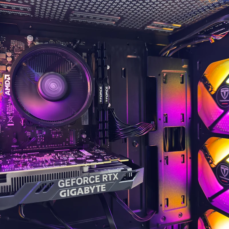 Alpha Breeze Black Desktop Gaming PC | AMD Ryzen 5 5500 | 16GB (2x8GB) RAM | 512GB SSD | RTX 3050 | Windows 11 Pro