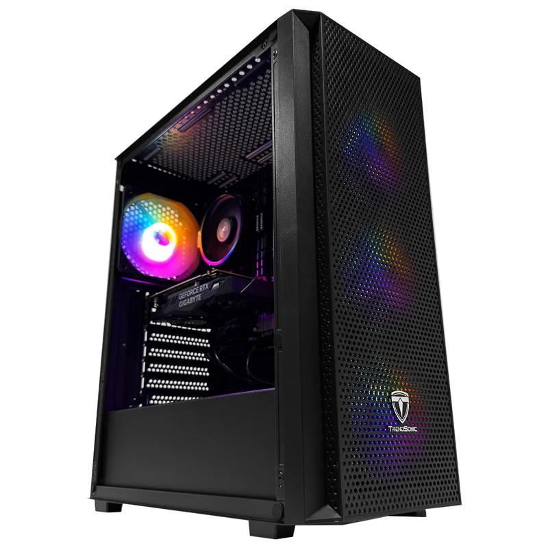 Alpha Breeze Black Desktop Gaming PC | AMD Ryzen 5 5500 | 16GB (2x8GB) RAM | 512GB SSD | RTX 3050 | Windows 11 Pro