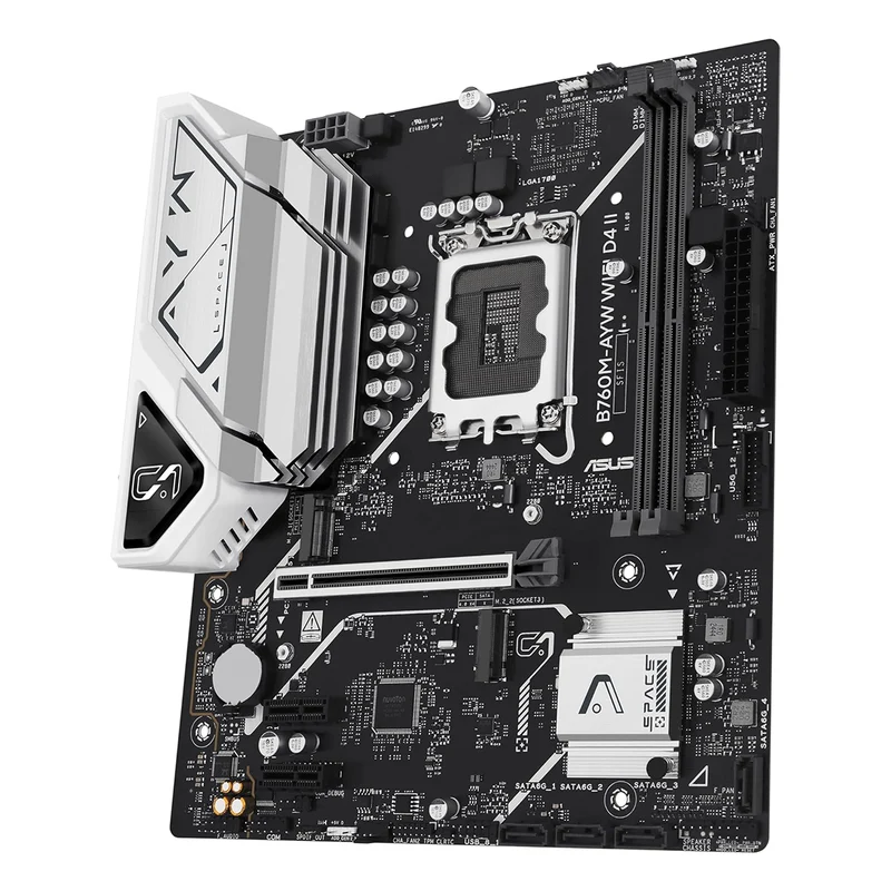 ASUS B760M-AYW WiFi DDR4 Intel Motherboard
