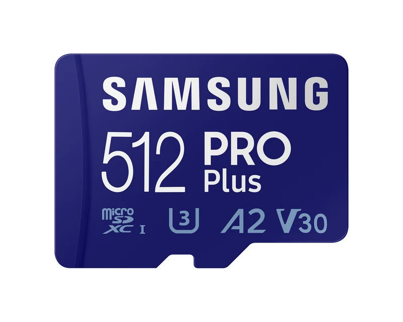 Samsung Pro Plus MicroSDXC UHS-I Card With Adapter (128GB, 256GB, 512GB)