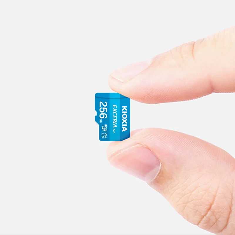 Kioxia Exceria G2 UHS-I U3 V30 4K A1 100MB/s Read MicroSD Memory Card with SD Adapter (128GB, 256GB) (LMEX2L128GG2, LMEX2L256GG2)