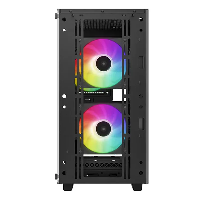 DeepCool CC360 ARGB Tempered Glass High-Airflow Micro-ATX / M-ATX PC Case (Black, White) (R-CC360-BKAPM3-G-1, R-CC360-WHAPM3-G-1)