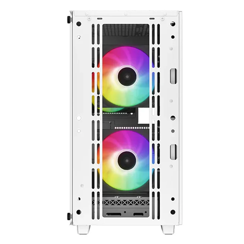 DeepCool CC360 ARGB Tempered Glass High-Airflow Micro-ATX / M-ATX PC Case (Black, White) (R-CC360-BKAPM3-G-1, R-CC360-WHAPM3-G-1)