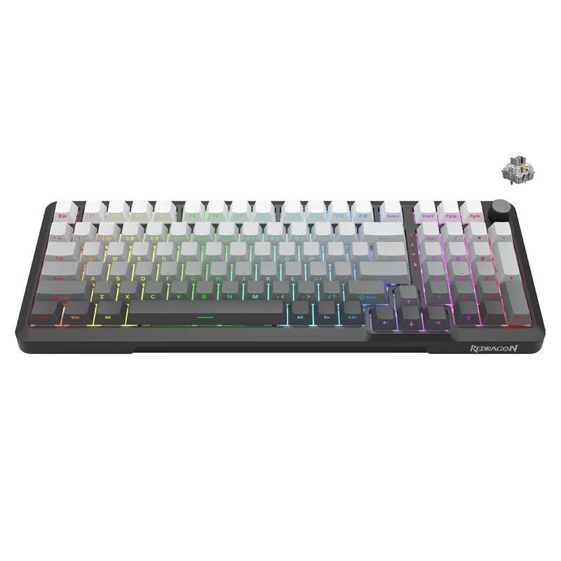 Redragon Bragi Pro Tri-Mode Wireless RGB Mechanical Keyboard (Gradient Gray) (K688SP-RGB-PRO)