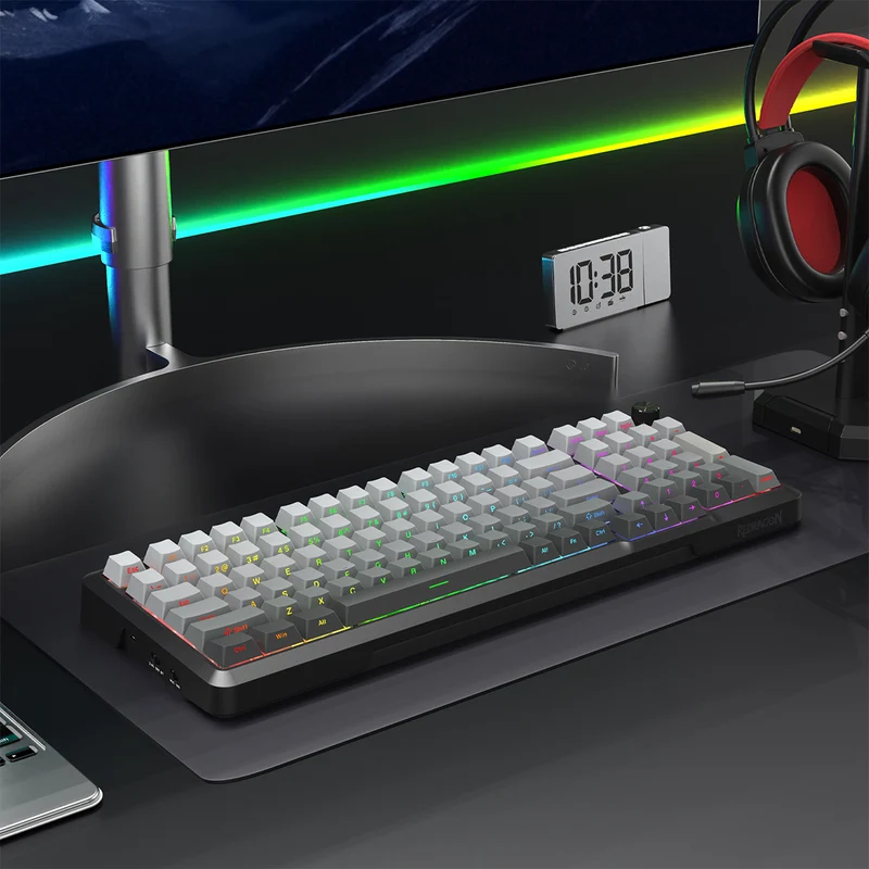 Redragon Bragi Pro Tri-Mode Wireless RGB Mechanical Keyboard (Gradient Gray) (K688SP-RGB-PRO)