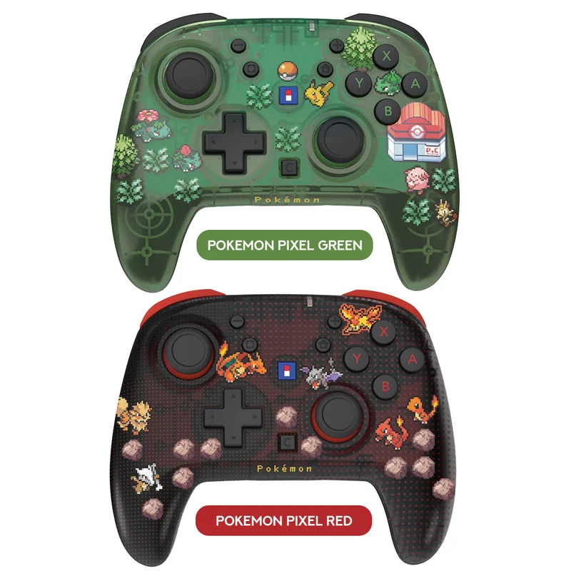Hori Wired Horipad Turbo for Nintendo Switch 2 (Pokemon Pixel Green, Pokemon Pixel Red) (NSX-229A, NSX-228A)