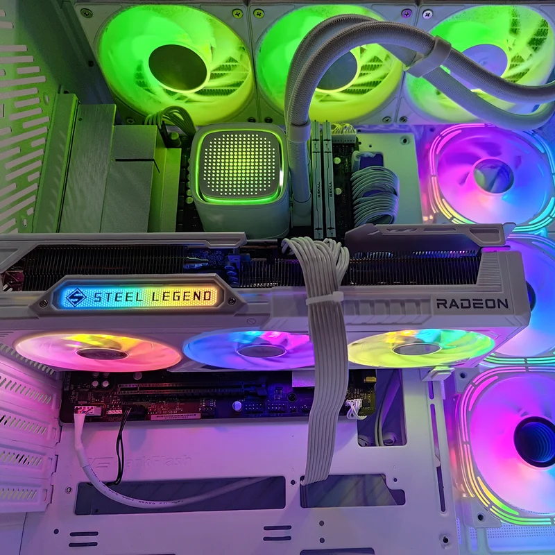 Optima Arcee White Desktop Gaming PC | AMD Ryzen 7 7800X3D | 32GB (2x16GB)RAM | 1TB SSD | RX 9070 XT | Windows 11 Pro