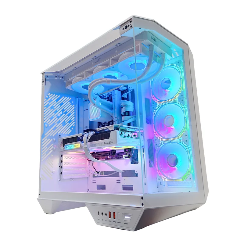 Optima Arcee White Desktop Gaming PC | AMD Ryzen 7 7800X3D | 32GB (2x16GB)RAM | 1TB SSD | RX 9070 XT | Windows 11 Pro