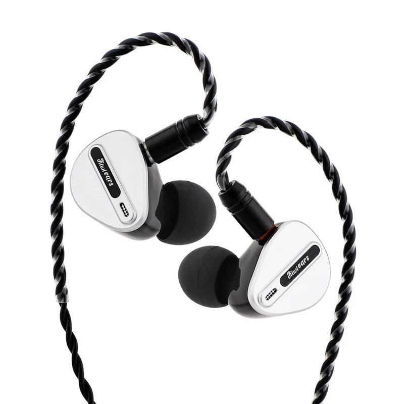 Kiwi Ears Airoso 1DD + 4BA Hybrid Driver In-Ear Monitor HiFi Gaming Earbuds with Detachable 2Pin Cables