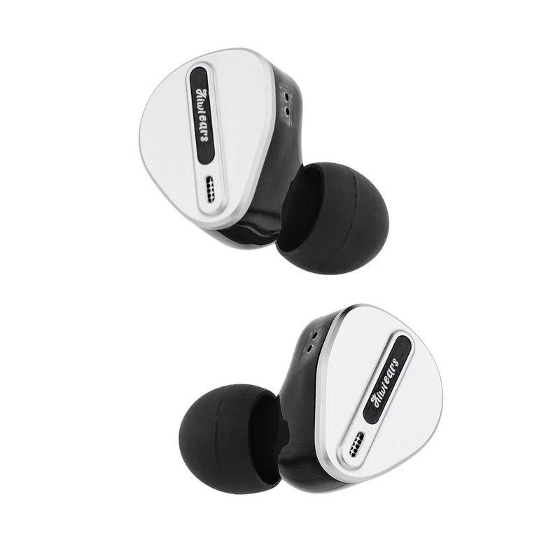 Kiwi Ears Airoso 1DD + 4BA Hybrid Driver In-Ear Monitor HiFi Gaming Earbuds with Detachable 2Pin Cables