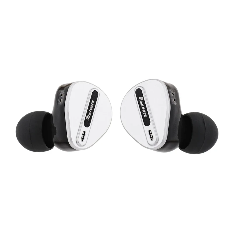 Kiwi Ears Airoso 1DD + 4BA Hybrid Driver In-Ear Monitor HiFi Gaming Earbuds with Detachable 2Pin Cables