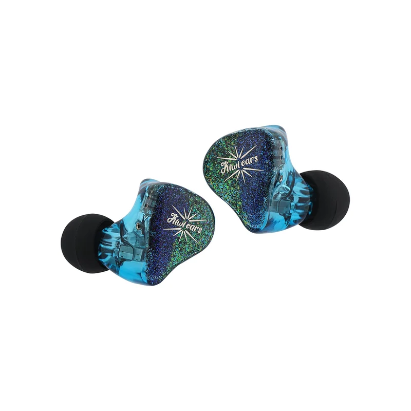Kiwi Ears Forteza In-Ear Monitor 1BA + 2DD Hi-Fi Wired Earbuds for Gaming Three-way Passive Crossover with Detachable 0.78mm 2Pin IEM Cable (Blue)