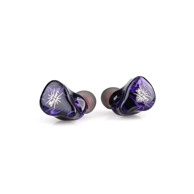 Kiwi Ears Quartet 2DD + 2BA Hybrid In-Ear Monitor Hi-Fi Earphones with Hand-crafted Resin Shell, Detachable OFC Silver-plated Cable