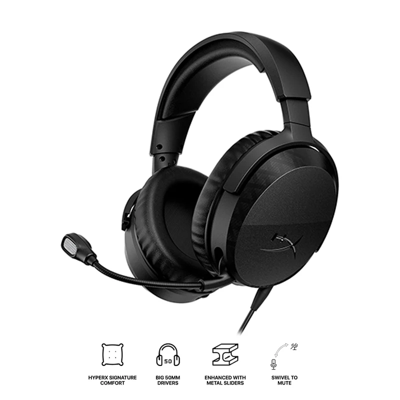 HyperX CloudX Stinger 3 Wired Gaming Headset for Xbox (Black) (BS1T7AA)