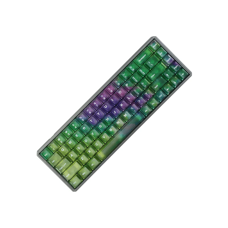 Akko MOD68 HE Aluminum Case Wired ARGB Magnetic Keyboard (Grey-Aurora) (Akko AstroAim Magnetic Switch) (02N-02I-05C-02G-02L-02K)