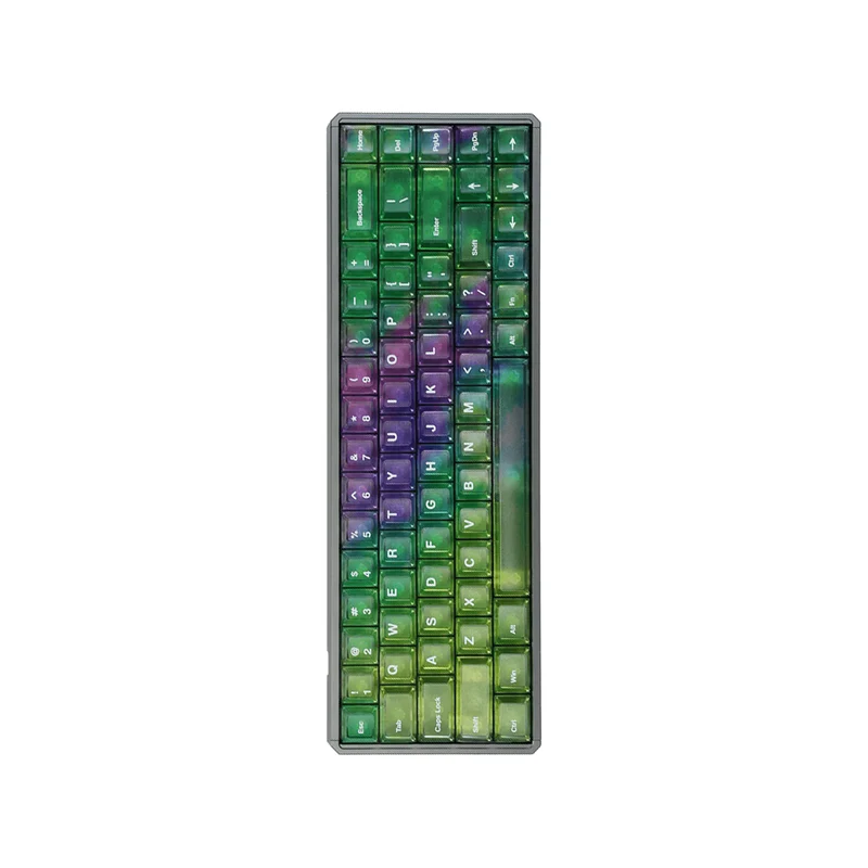 Akko MOD68 HE Aluminum Case Wired ARGB Magnetic Keyboard (Grey-Aurora) (Akko AstroAim Magnetic Switch) (02N-02I-05C-02G-02L-02K)