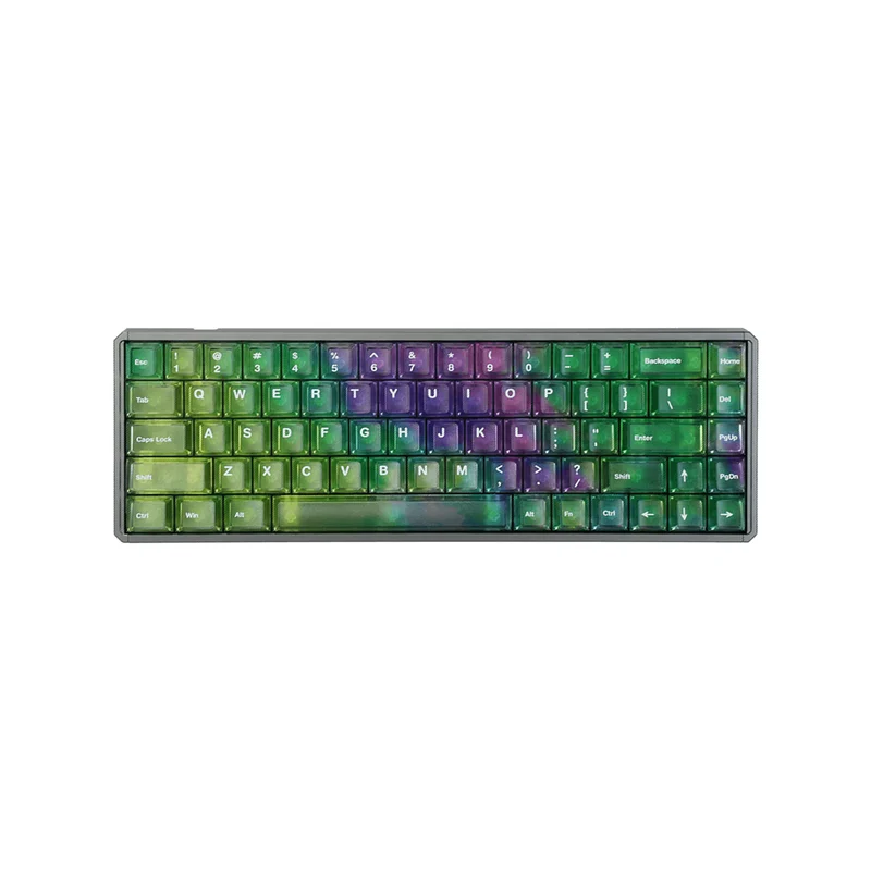 Akko MOD68 HE Aluminum Case Wired ARGB Magnetic Keyboard (Grey-Aurora) (Akko AstroAim Magnetic Switch) (02N-02I-05C-02G-02L-02K)