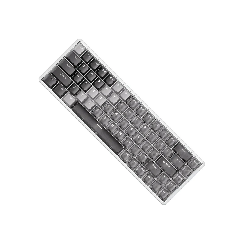 Akko MOD68 HE Aluminum Case Wireless ARGB Magnetic Keyboard (Gradient Hybrid White Transparent) (Akko AstroAim Magnetic Switch) (02O-02H-03B-02G-02M-02J)