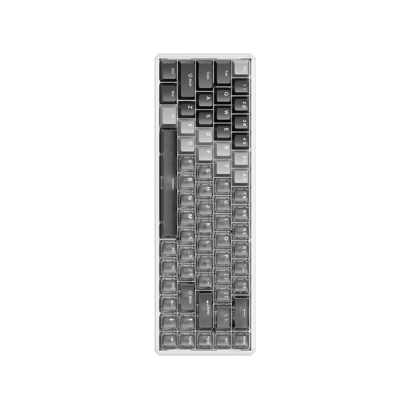 Akko MOD68 HE Aluminum Case Wireless ARGB Magnetic Keyboard (Gradient Hybrid White Transparent) (Akko AstroAim Magnetic Switch) (02O-02H-03B-02G-02M-02J)